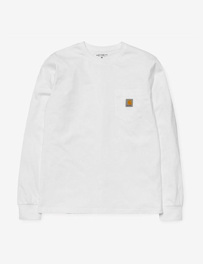 Carhartt Pocket Long Sleeve T-Shirt - White