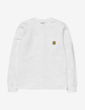 Carhartt Pocket Long Sleeve T-Shirt - White