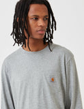 Carhartt-WIP-Taschen-T-Shirt - Grau Heather