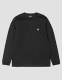 Carhartt Chase Long Sleeve T-Shirt - Black
