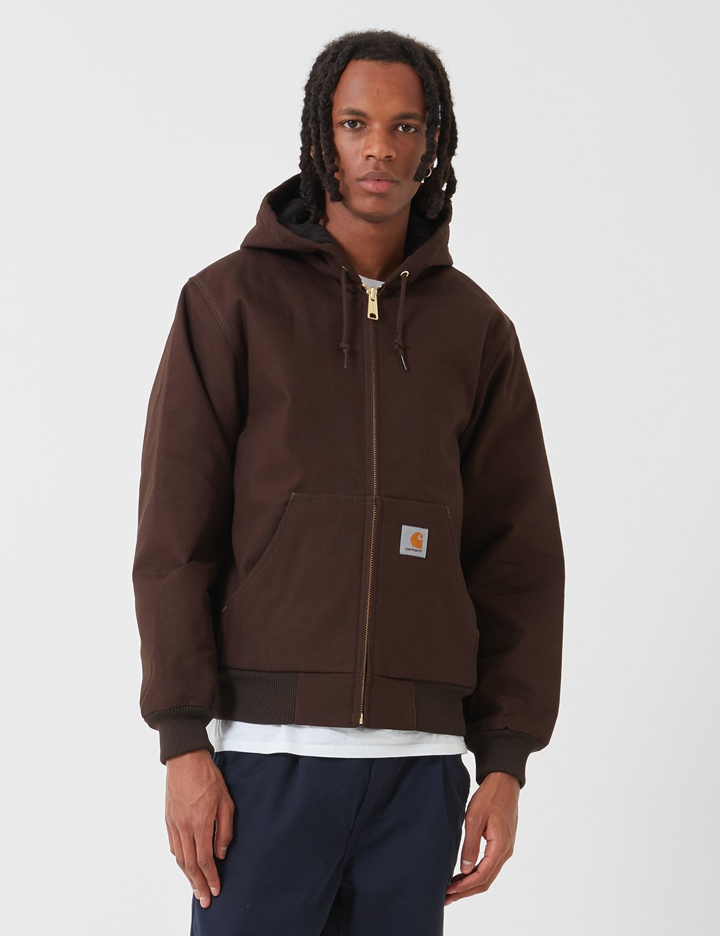 Carhartt-WIP Aktive Jacke (Rigid) - Tabak Brown