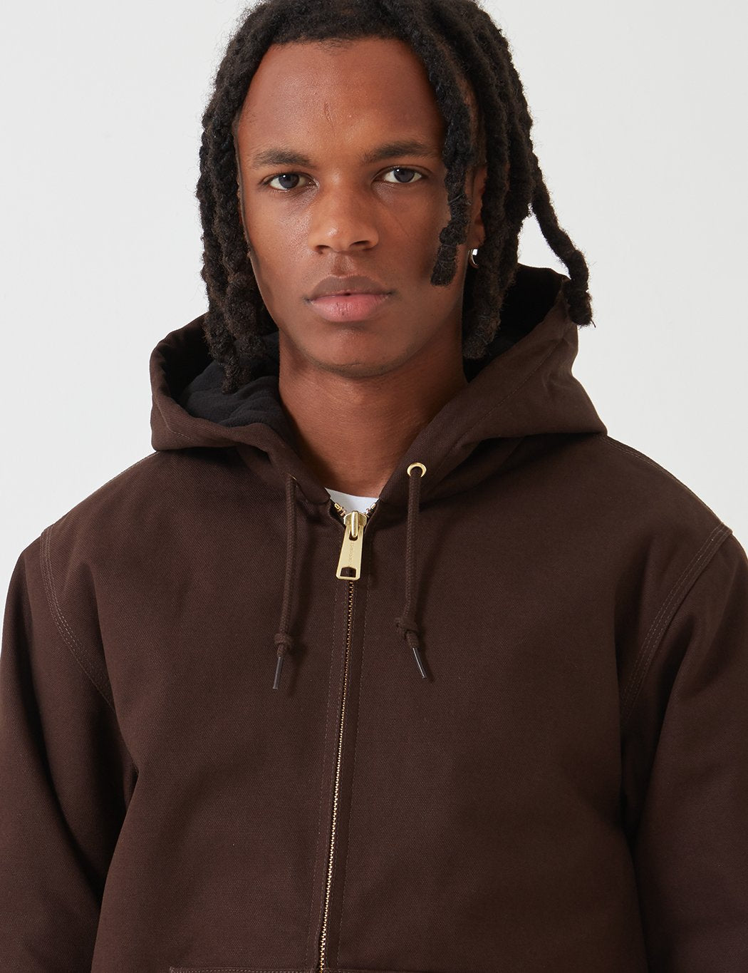 Carhartt-WIP Aktive Jacke (Rigid) - Tabak Brown