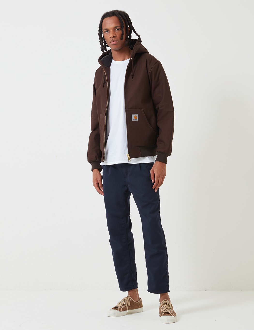 Carhartt-WIP Aktive Jacke (Rigid) - Tabak Brown