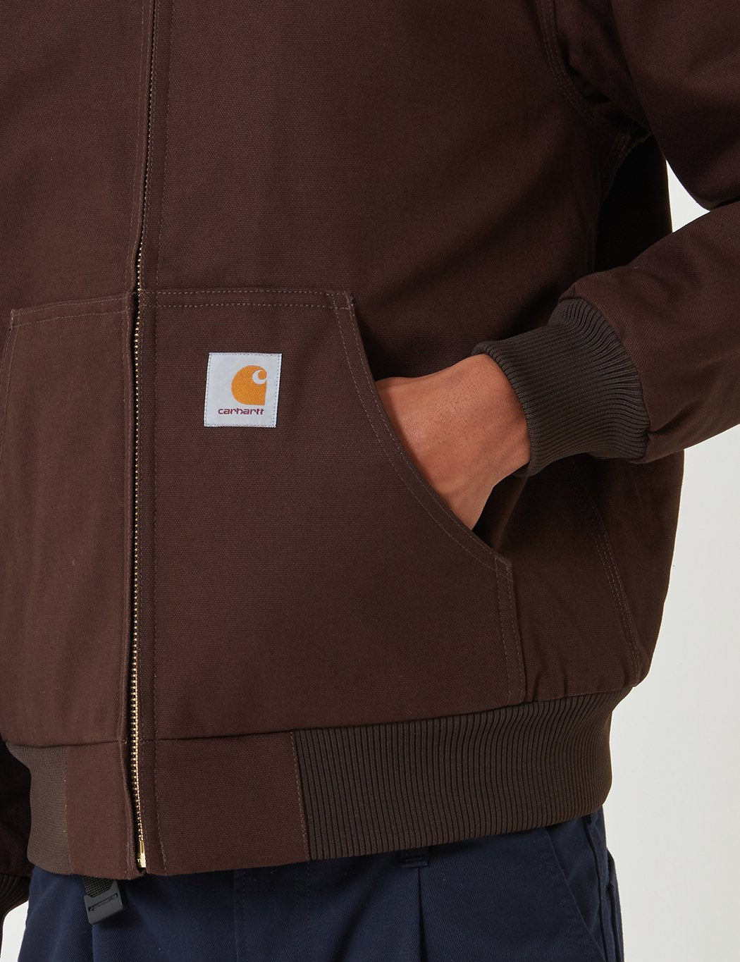 Carhartt-WIP Aktive Jacke (Rigid) - Tabak Brown