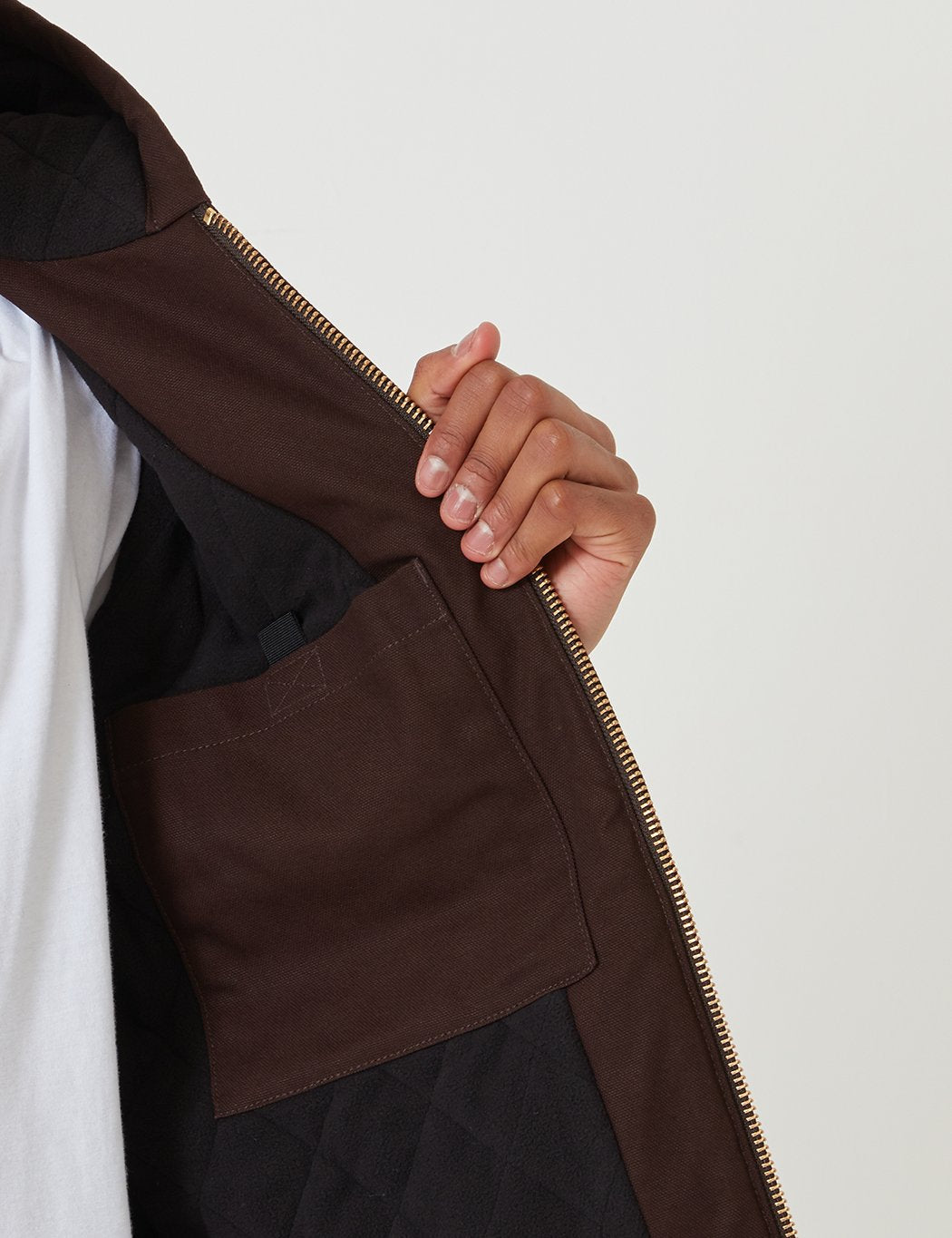 Carhartt-WIP Aktive Jacke (Rigid) - Tabak Brown