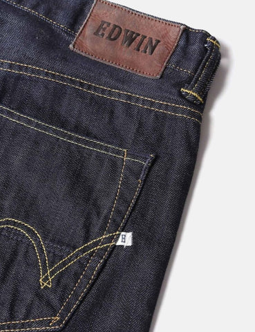 Edwin ED-80 Dark Blue Jeans 12 Unzen (Slim Tapered) - Rinsed