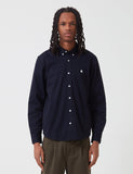 Carhartt-WIP L / S Madison Shirt - Dark Navy / Wachs