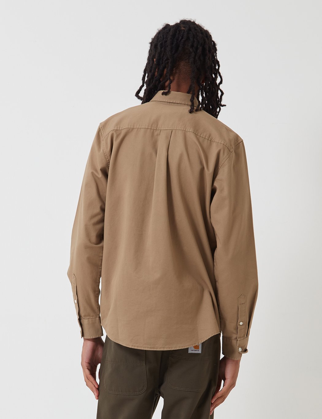 Carhartt-WIP L / S Madison Shirt - Khaki Leder
