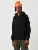 Carhartt-WIP Chase Hooded Zip-Jacke - Schwarz