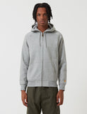 Carhartt-WIP Chase Hooded Zip-Jacke - Grau Heather