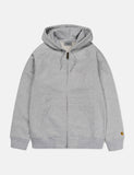 Carhartt-WIP Chase Hooded Zip-Jacke - Grau Heather