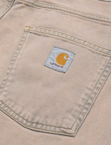 Carhartt-WIP Newel Denim Pant (Relaxed Verjüngt) - Blau, Sand Blass