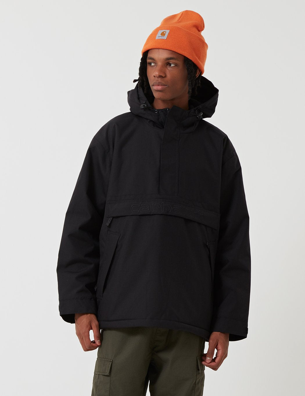 Carhartt-WIP Visner Half-Zip Jacke - Schwarz