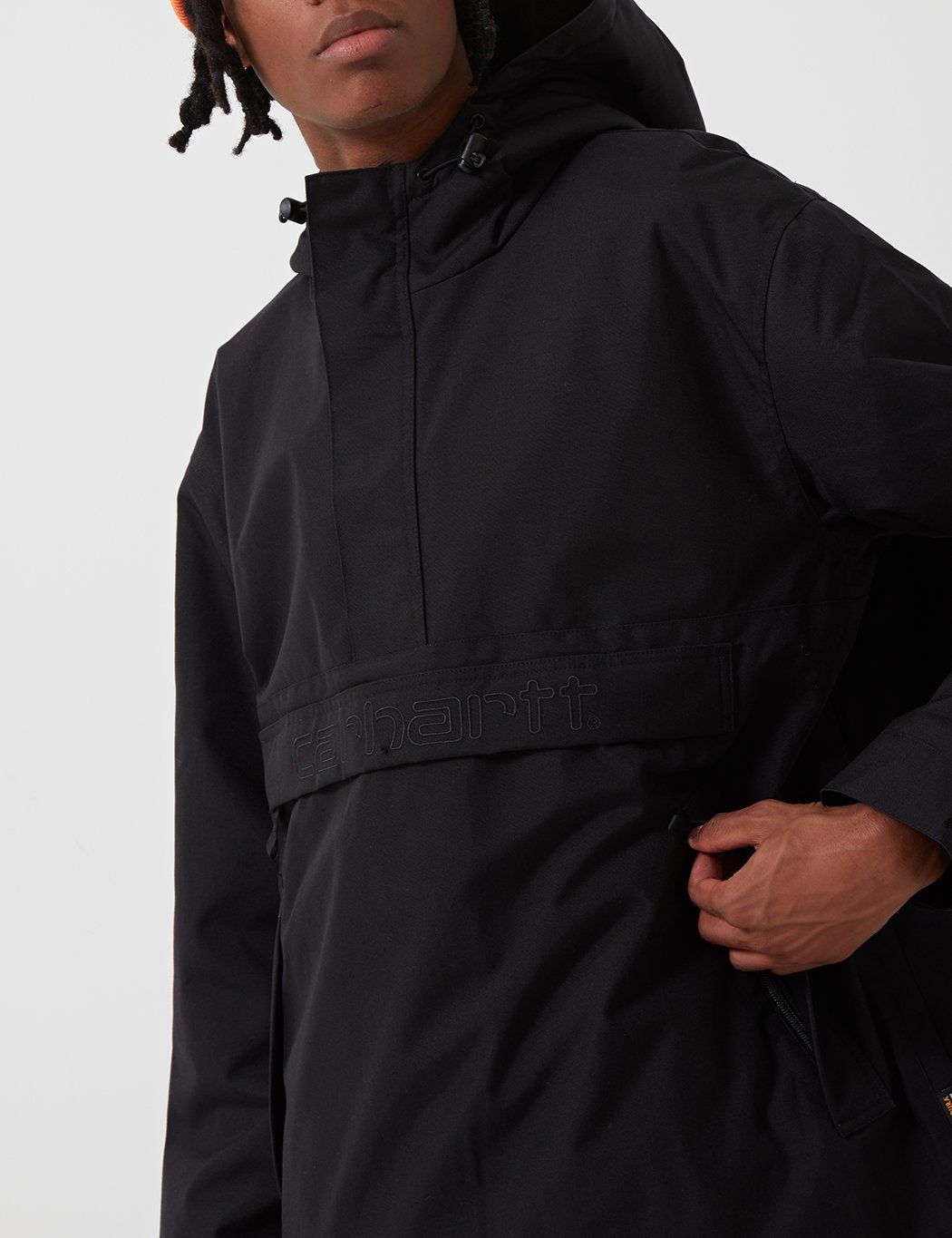 Carhartt-WIP Visner Half-Zip Jacke - Schwarz