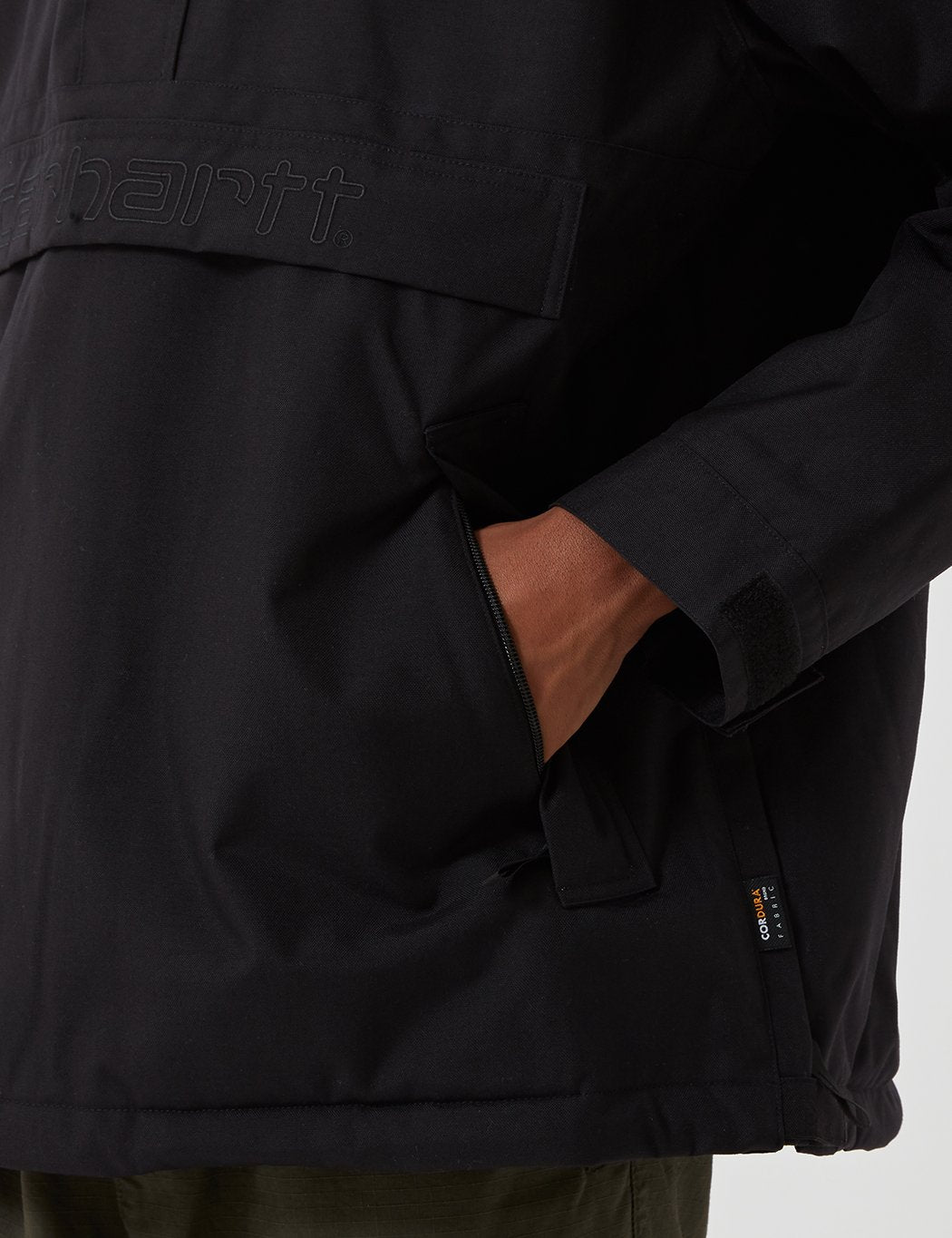 Carhartt-WIP Visner Half-Zip Jacke - Schwarz