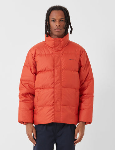 Carhartt-WIP Deming Jacket (Down) - Brick Orange / Schwarz