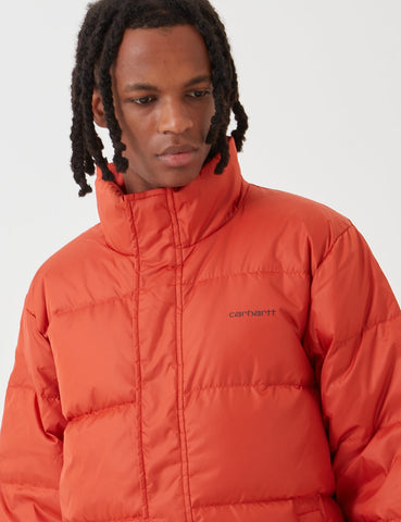 Carhartt-WIP Deming Jacket (Down) - Brick Orange / Schwarz