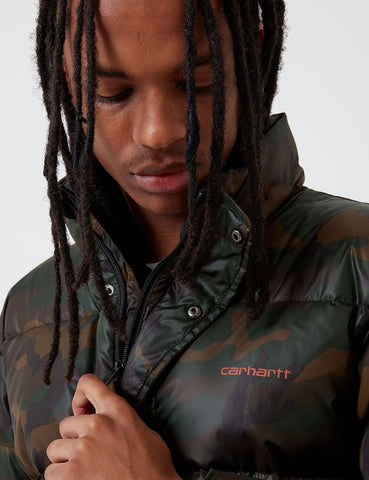 Carhartt-WIP Deming Jacke - Evergreen Camo / Brick