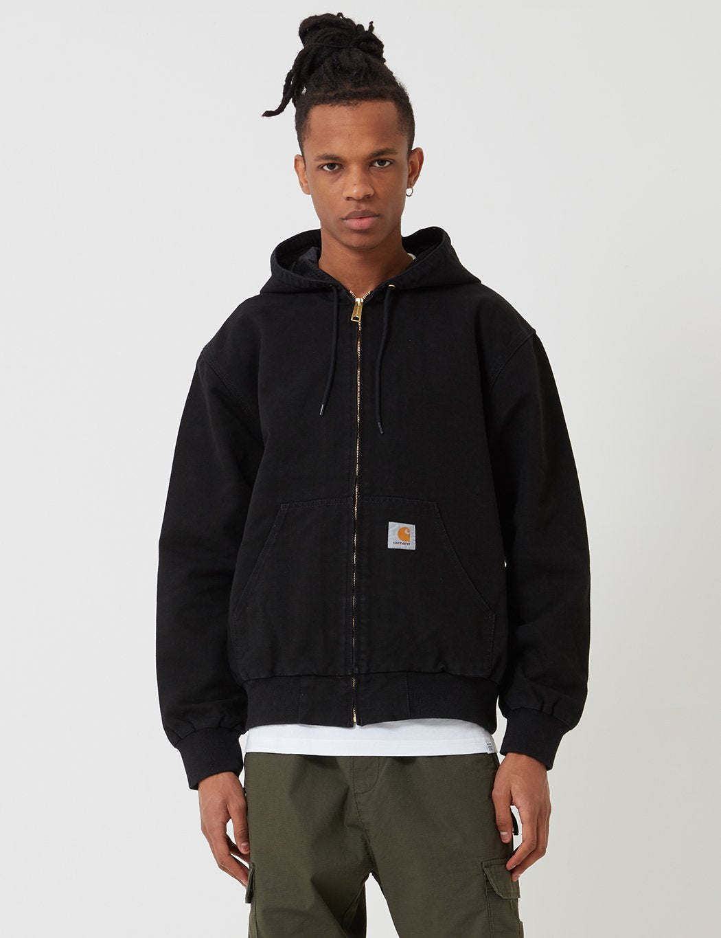 Carhartt-WIP Aktiv Jacke - Schwarz Rinsed