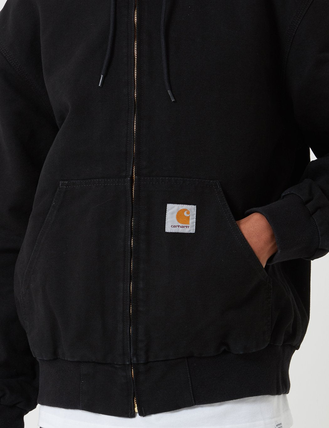 Carhartt-WIP Aktiv Jacke - Schwarz Rinsed