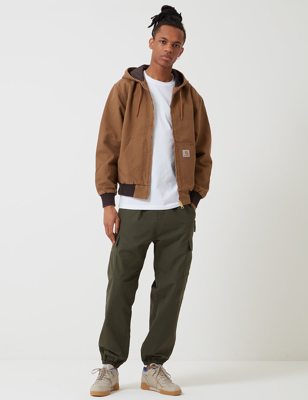 Carhartt-WIP Aktiv Jacke - Hamilton Brown Rinsed