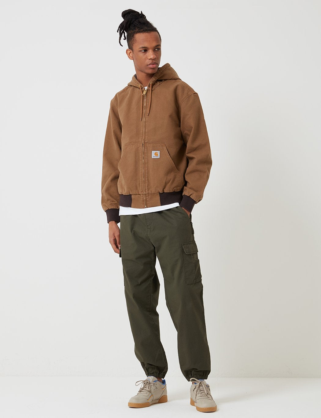 Carhartt-WIP Aktiv Jacke - Hamilton Brown Rinsed