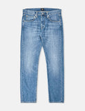 Edwin ED-55 Kingston Denim Blue Jeans 12 Unzen (Tapered) - saubere Wäsche