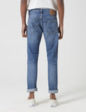 Edwin ED-55 Kingston Denim Blue Jeans 12 Unzen (Tapered) - saubere Wäsche