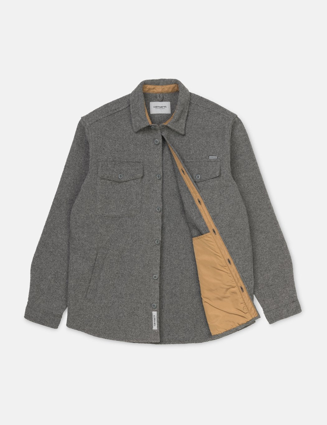 Carhartt-WIP Milner Hemd Jacke - Dunkelgrau Heather