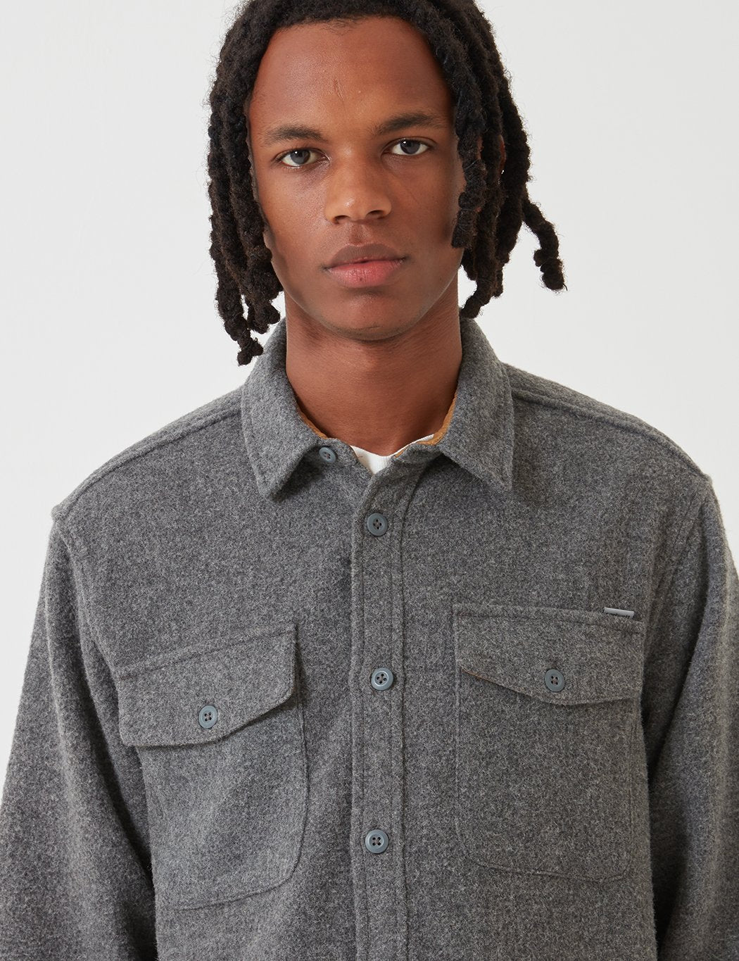 Carhartt-WIP Milner Hemd Jacke - Dunkelgrau Heather