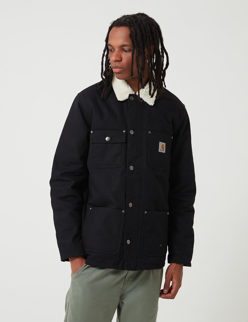 Carhartt-WIP Fairmount Mantel - Schwarz Rigid