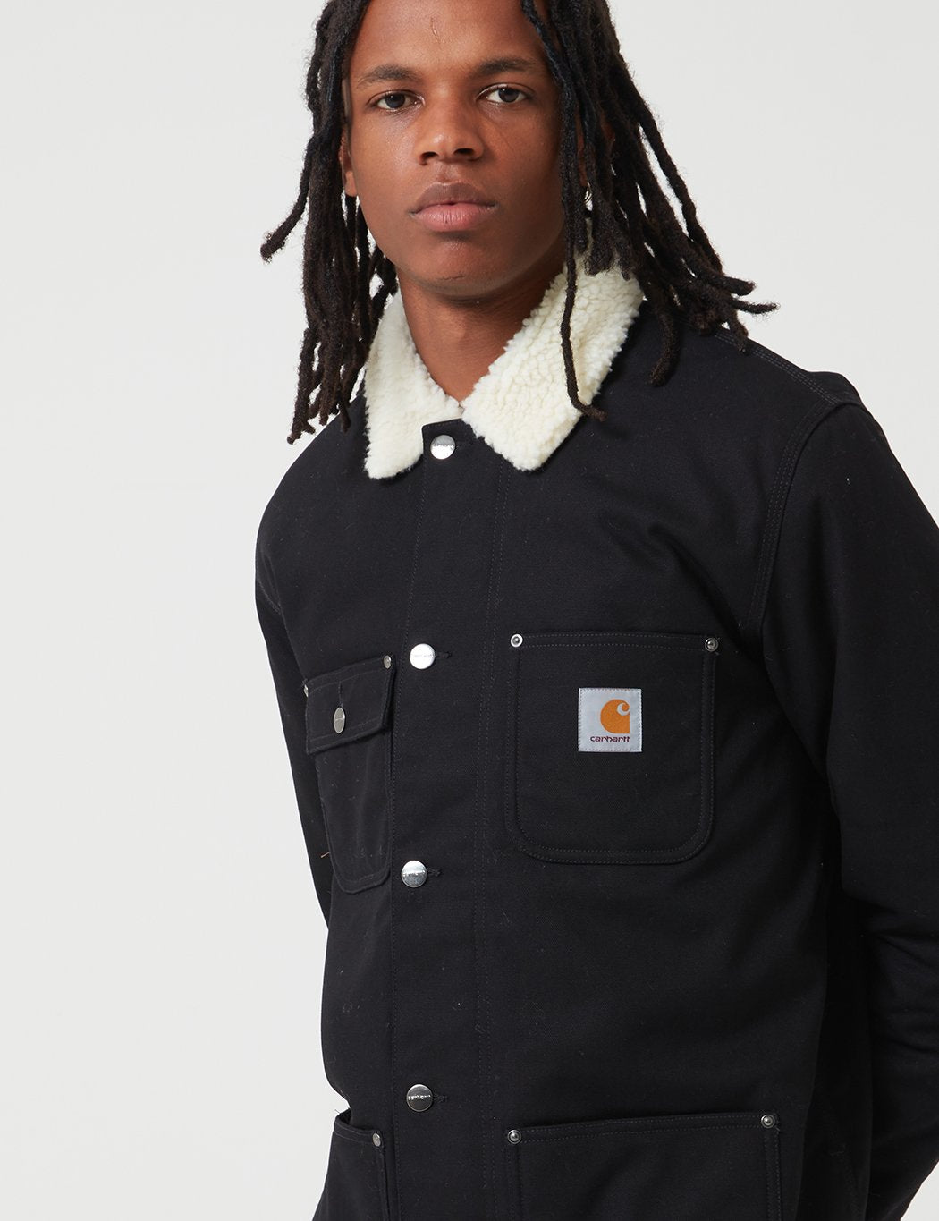 Carhartt-WIP Fairmount Mantel - Schwarz Rigid