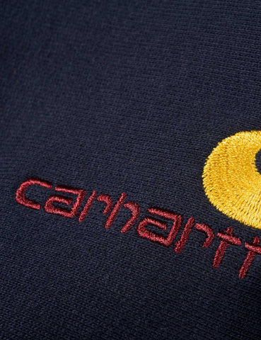 Carhartt-WIP amerikanisches Script Sweatshirt - Blau