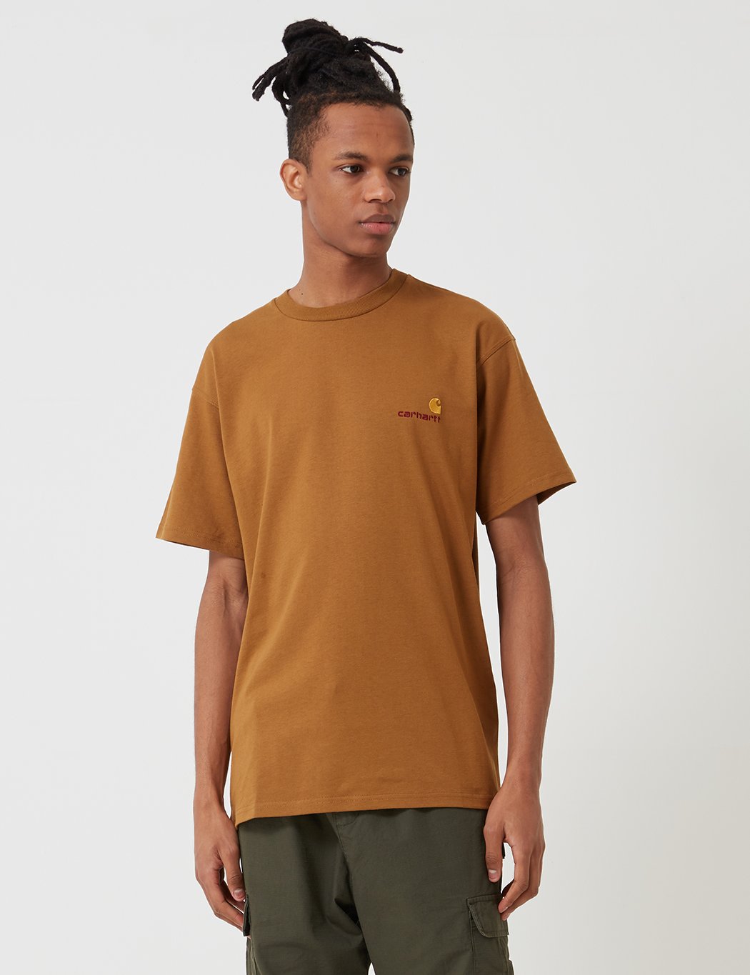 Carhartt-WIP amerikanischen Skript-T-Shirt - Hamilton Brown