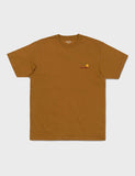 Carhartt-WIP amerikanischen Skript-T-Shirt - Hamilton Brown