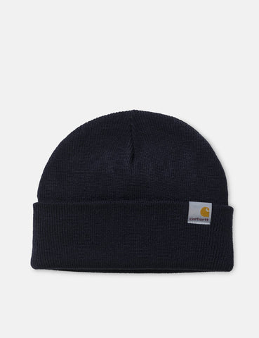 Carhartt-WIP Stratus Low Strickmütze - Dark Navy Blau