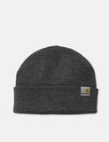 Carhartt-WIP Stratus Low Strickmütze - Dark Grey Heather