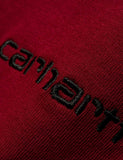 Carhartt-WIP Script Stickerei T-Shirt - Mulberry