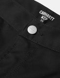 Carhartt-WIP Abbott Pant 'Denison Twill' (Tapered Fit) - Schwarz Rinsed