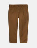 Carhartt-WIP Abbott Pant 'Denison Twill' (Tapered Fit) - Hamilton Brown Rinsed