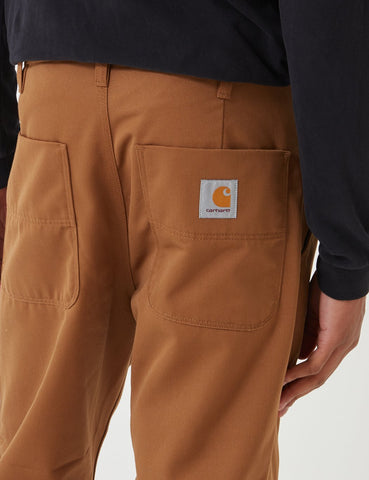 Carhartt-WIP Abbott Pant 'Denison Twill' (Tapered Fit) - Hamilton Brown Rinsed