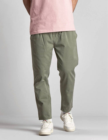 Carhartt-WIP Abbott Pant 'Millington Twill' (Tapered Fit) - Dollar Green Stone Washed