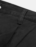 Carhartt-WIP Abbott Pant 'Millington Twill' (Tapered Fit) - Schwarz Stonewashed