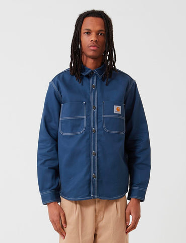 Carhartt-WIP Chalk Hemd Jacke (Regular-Fit) - Blau Rigid