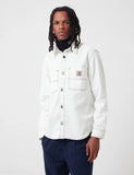 Carhartt-WIP Chalk Hemd Jacke (Regular-Fit) - White Rigid