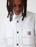 Carhartt-WIP Chalk Hemd Jacke (Regular-Fit) - White Rigid