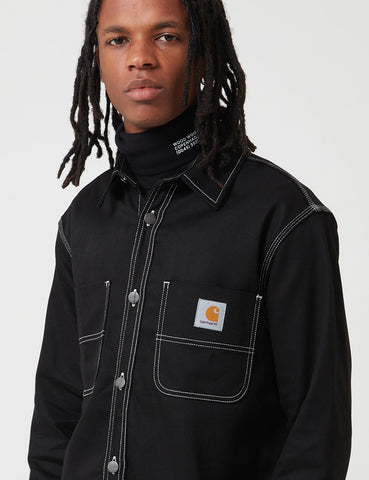 Carhartt-WIP Chalk Hemd Jacke (Regular-Fit) - Schwarz Rigid