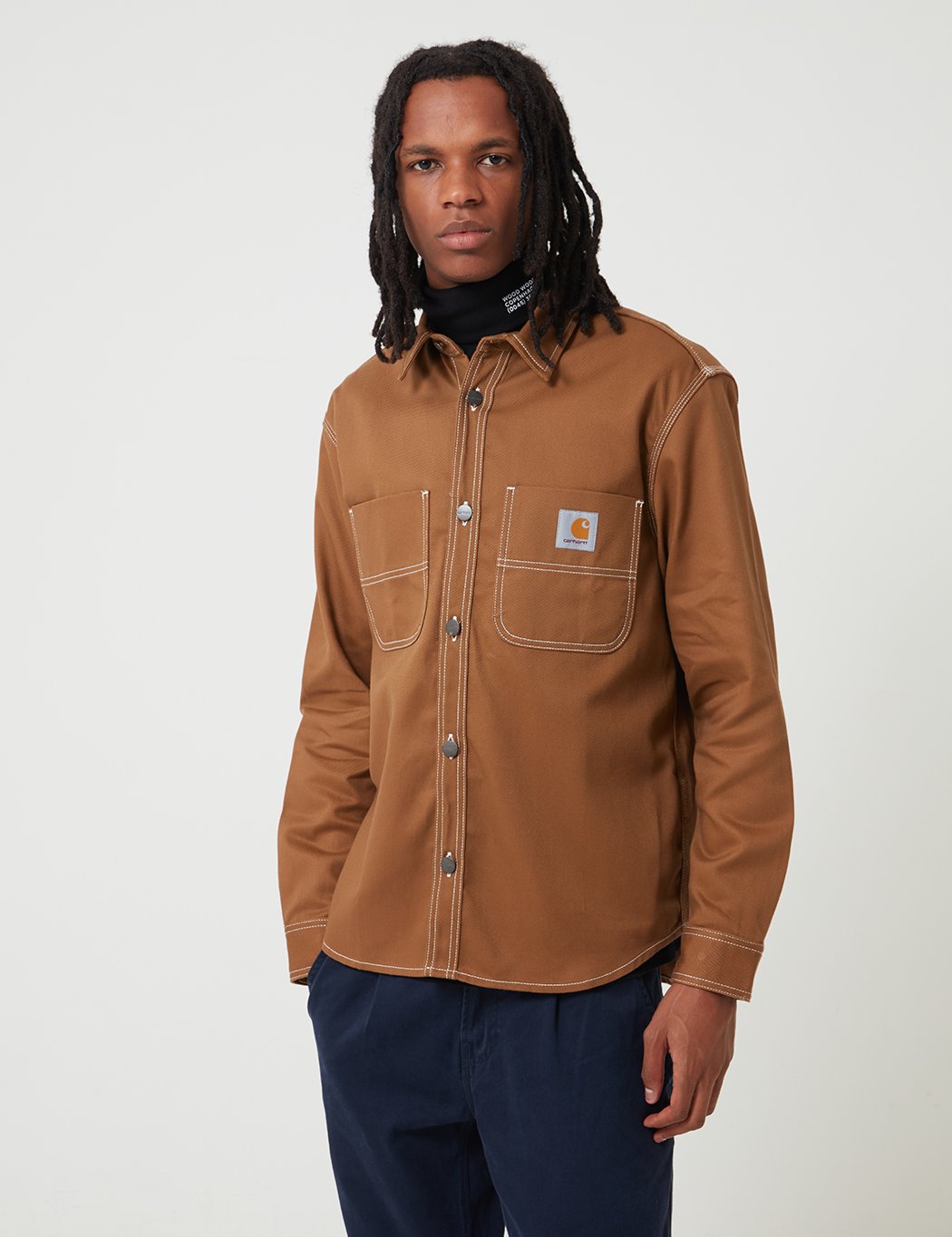 Carhartt-WIP Chalk Hemd Jacke (Regular-Fit) - Hamilton Brown