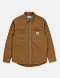 Carhartt-WIP Chalk Hemd Jacke (Regular-Fit) - Hamilton Brown