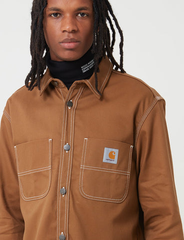 Carhartt-WIP Chalk Hemd Jacke (Regular-Fit) - Hamilton Brown